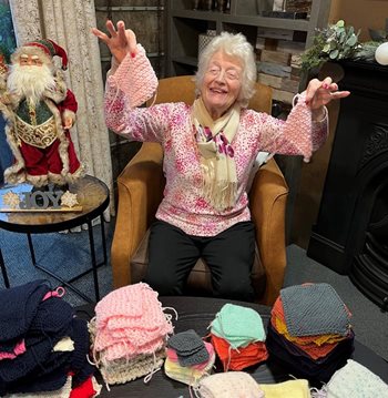 Sale care home residents get knitting for charity this Christmas