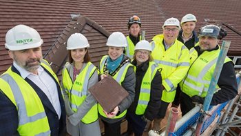 Special guest celebrates ‘topping out’ at Angmering’s new multi-million-pound care home