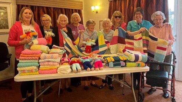 Stratford-upon-Avon care home residents knit for a good cause