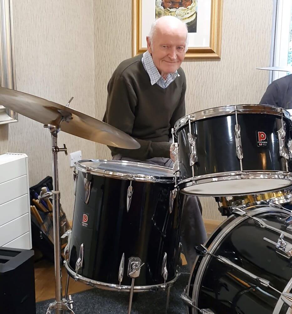 Colne View - Colne View resident drumming