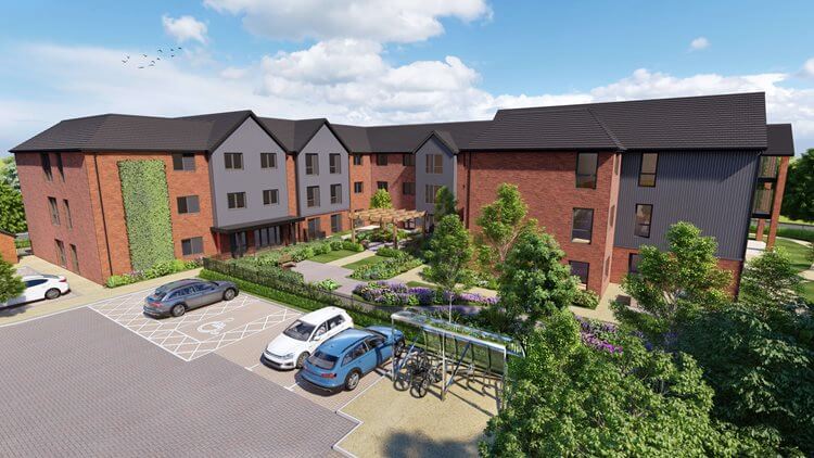 A CGI drawing of our new Wantage care home