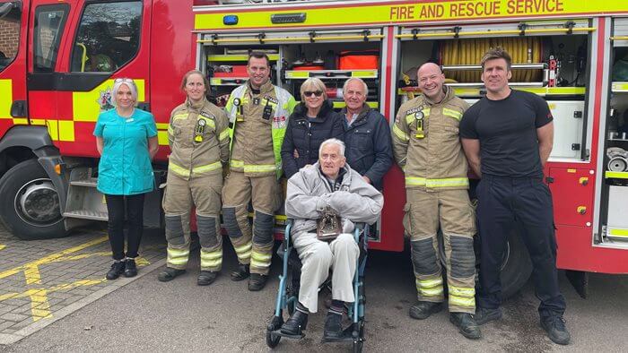 Former firefighter Tony relives his past career thanks to the team at Highmarket House