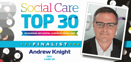 Social Care Top Leaders Awards 2021 finalist