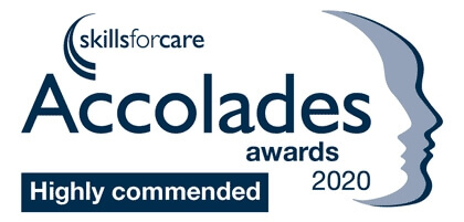 Skills for Care Accolades 2020 winner - Best Employer Support for Your Registered Manager AND Most Effective Approach to Leadership and Management