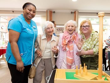 Special guest joins Sutton Coldfield care home to celebrate summer in style