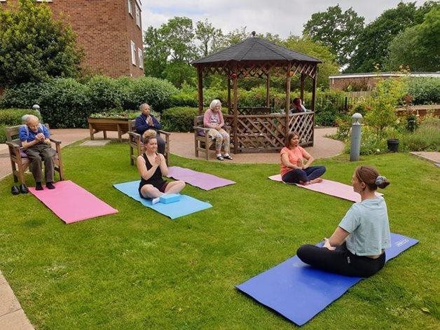 Community chair yoga - free event at Chichester Grange