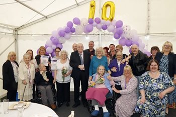 A day to remember! Suffolk care homes gather to celebrate tenth birthday in style