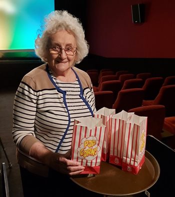 87-year-old Bury St Edmunds care home resident steps back in time for one last shift as usherette