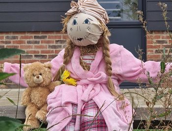 Care home a-maize Basingstoke with scarecrow festival