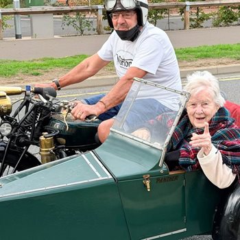 Holt care home resident’s motorbike wish a triumph