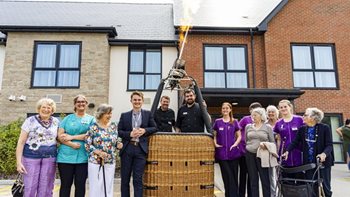 Bristol care home soars to new heights with hot air balloon fiesta of its own