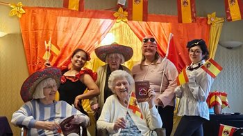 Slough care home residents take part in flamenco workshop