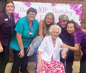 “Laugh every day!” – 101-year-old Sidcup care home resident shares the secret to a long life 