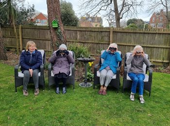 Residents at a Weymouth care home flock together for national birdwatch