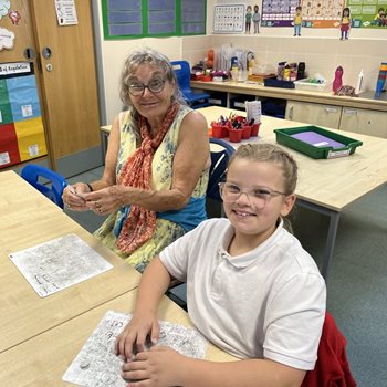 Chichester care home residents team up with local school for a DIY project