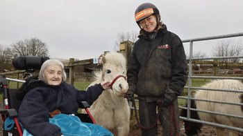 99th birthday wish trots into reality for Norwich care home resident