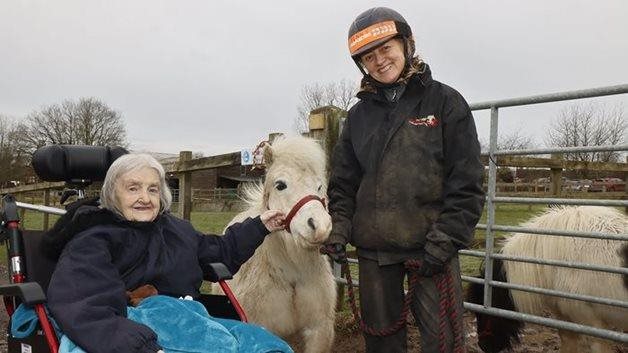 99th birthday wish trots into reality for Norwich care home resident