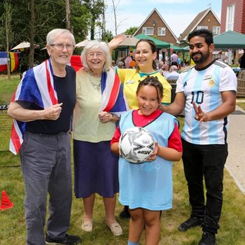 Angmering care home residents team up with children for matchday magic