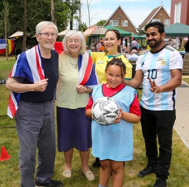 Angmering care home residents team up with children for matchday magic