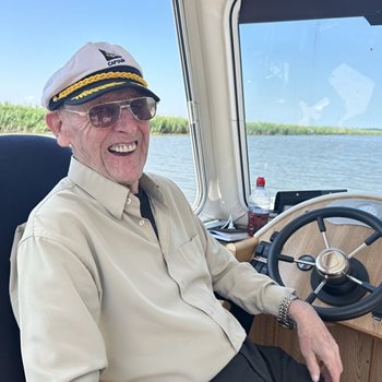 Former cargo ship captain returns to the water for a special wish