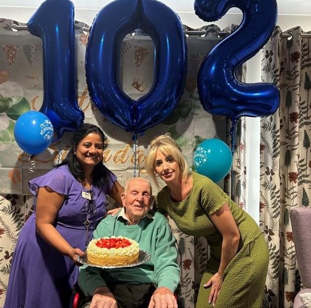 Woking care home centenarian shares secret to long life