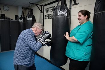 Care home surprises retired boxer with return to the ring