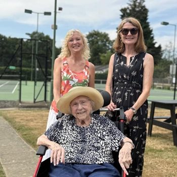 Maidstone care home takes resident back to beloved church and tennis club