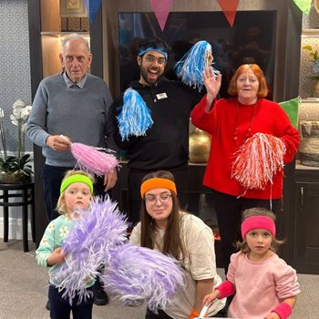 On a health kick – Solihull care home gets active with local nursery 