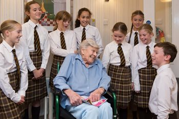 Godalming care home residents share pearls of wisdom with local schoolchildren