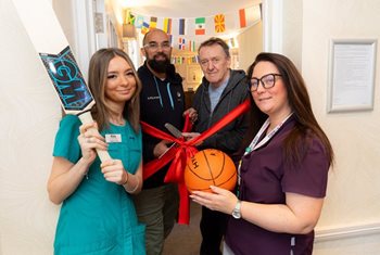Special guests help Edgbaston care home launch sports bar 
