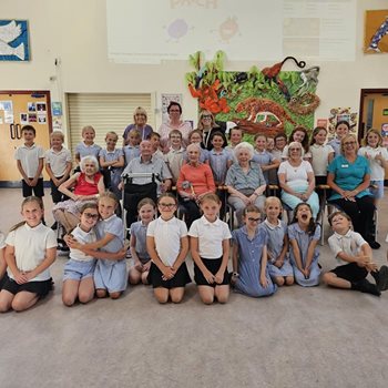 Halstead care home residents celebrate year of friendship with pupils