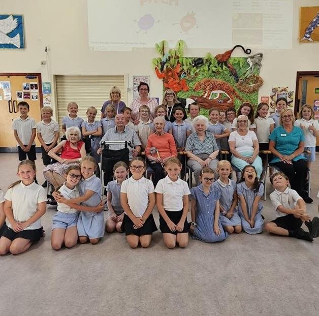Halstead care home residents celebrate year of friendship with pupils