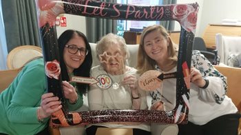 Bury care home resident turns 100 in style
