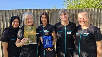 Worcester care home team sweeps up national award