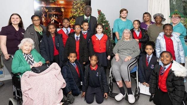 School joins Edgbaston care home for a journey into Christmas past