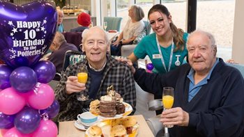 Poole care home celebrates 10th birthday in style
