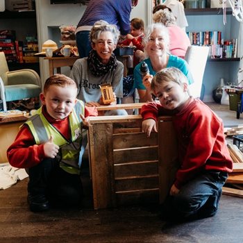 Waterlooville care home residents team up with schools for DIY project