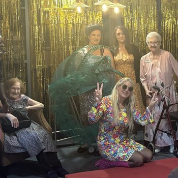 Sale care home residents strut the runway