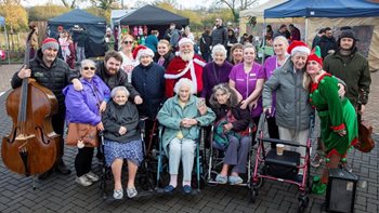 Local community joins Bristol care home for journey into Christmas past