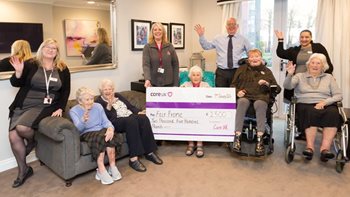 Frome care home raises £2,500 for local food bank