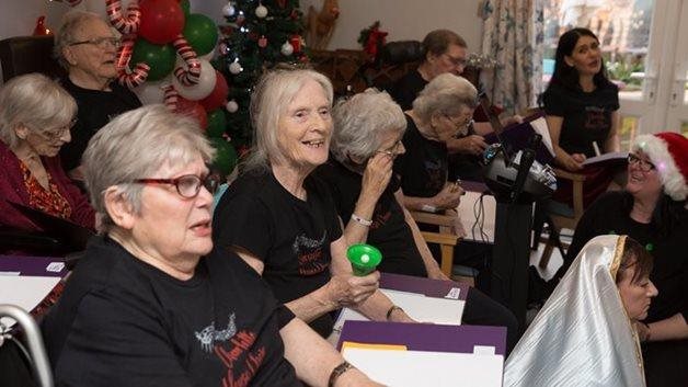 Isleworth care home residents get dramatic for a journey into Christmas past