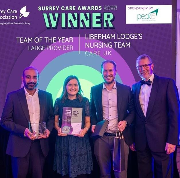 Leatherhead care home team wins a prestigious award
