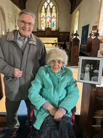 Love is in the air – Thorrington care home resident revisits wedding venue 63 years later