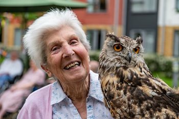 Feathered friends pay a flying visit to Frome care home