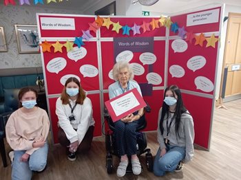 Quorn care home residents share pearls of wisdom with young students