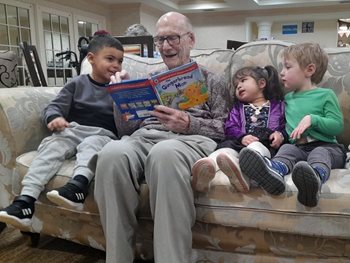 A novel idea – Solihull care home residents read bedtime stories to local children