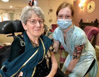 Stansted care home residents celebrate Diwali