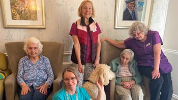 Stratford-upon-Avon care home enjoys a paw-fect afternoon of animal therapy