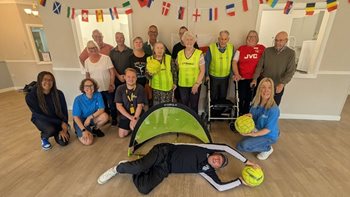Chelmsford care home residents team up with walking football team for matchday magic