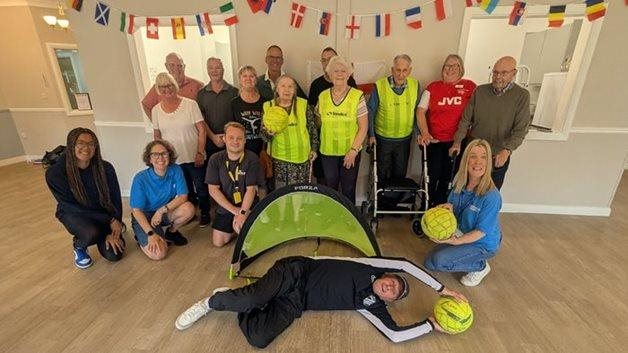 Chelmsford care home residents team up with walking football team for matchday magic